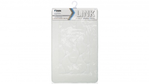 Fixsen LINK FX-5002W Коврик для ванной 1-ый белый  фото 3
