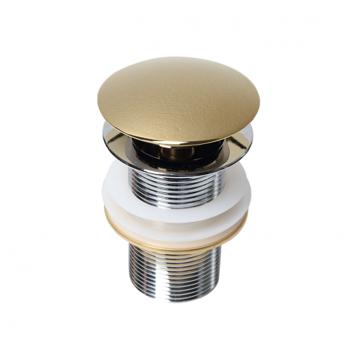 Донный клапан без перелива (золото) MLN-330304G в блистере фото 2