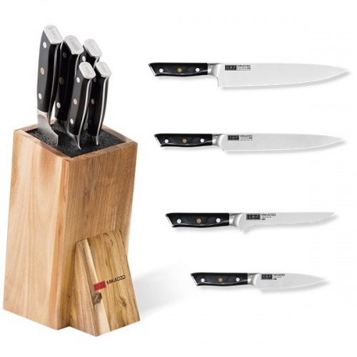 Набор из четырех ножей Yamata + универсальная подставка