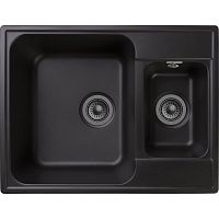 Мойка кухонная GranFest QUARZ GF-Z09 1.5-чаш. 620*480 (черный)