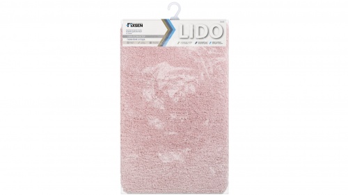 Коврик для ванной Fixsen Lido FX-3002B, розовый, 50х80 см фото 3