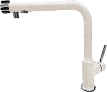 Смеситель GranFest Г-обр. с краном питьевой воды D-35mm (белый)