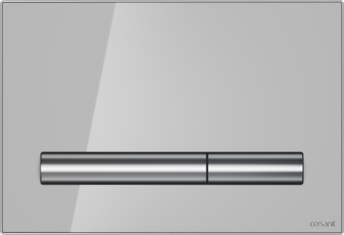 Кнопка Cersanit PILOT стекло серый (выведено из ассортимента)
